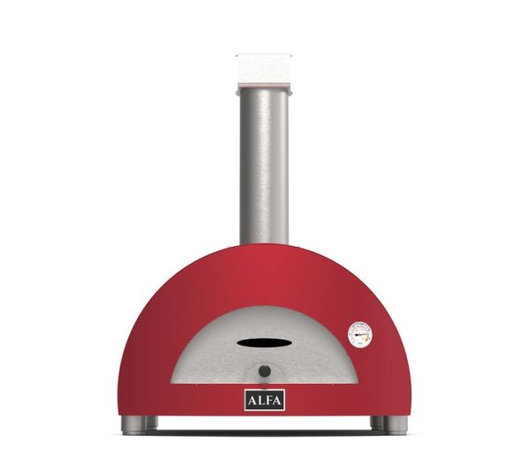 Alfa Forni moderno 1 pizze - hout - rood