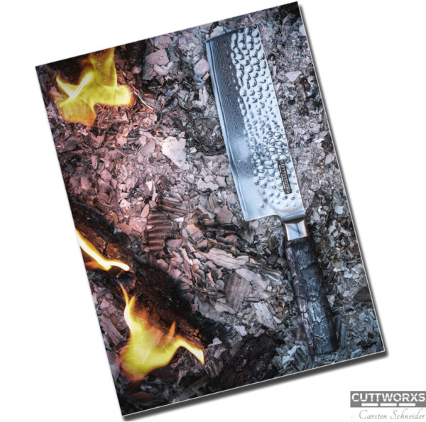 Cuttworxs Flamewood Nakiri mes - Afbeelding 4