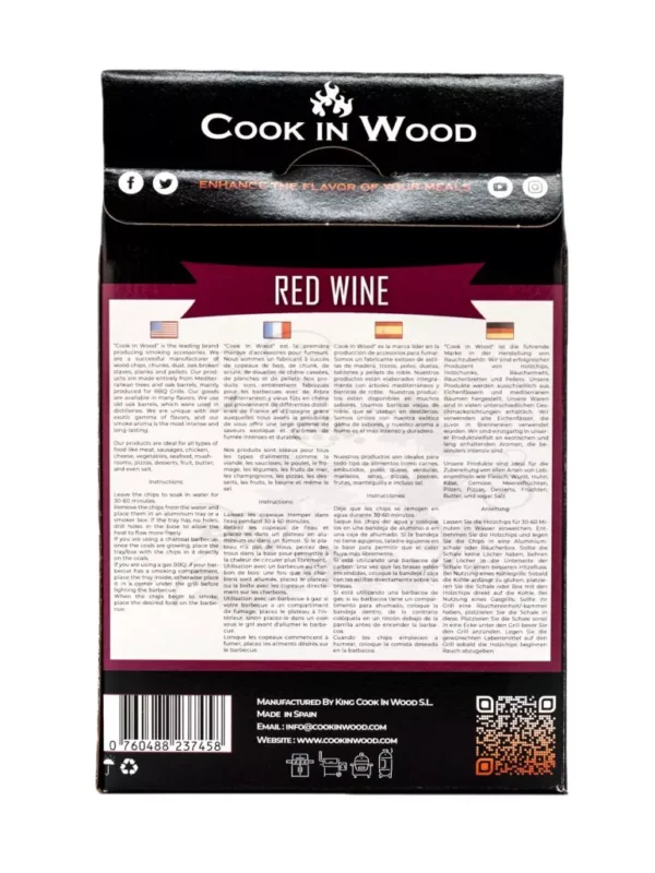 Cook in Wood Rooksnippers Rode wijn 900 gr - Afbeelding 9