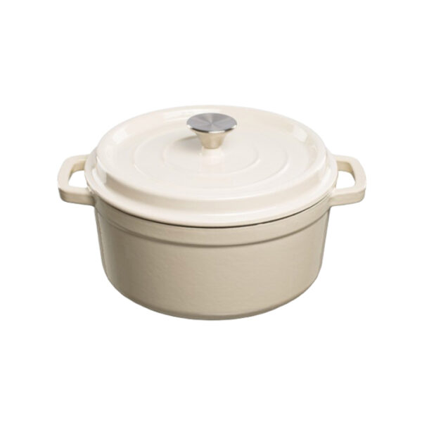 Grand Feu geëmailleerde gietijzeren braadpan 4,7 ltr. wit
