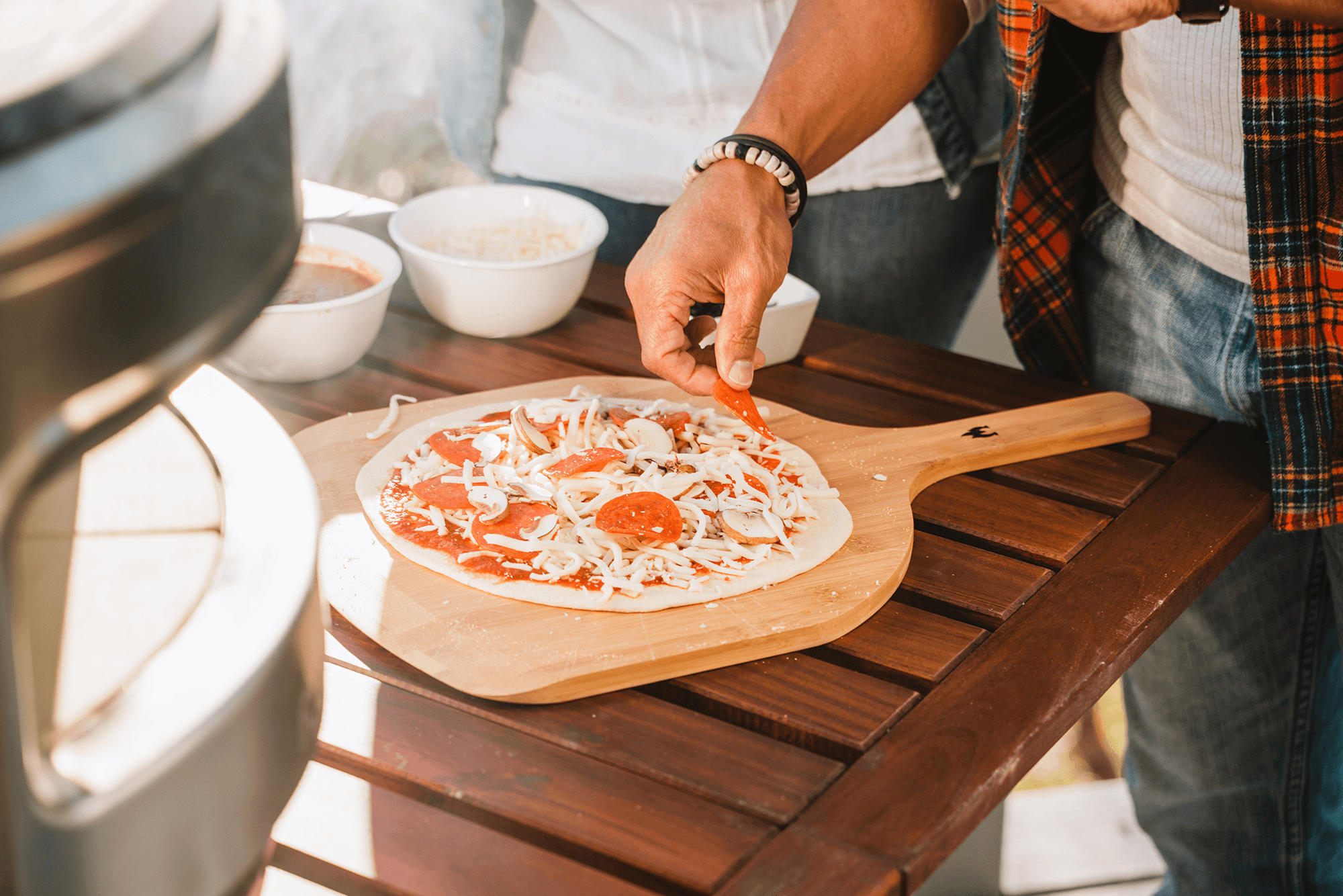 Pizza spatel uit bamboo - Afbeelding 3